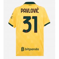 Stroje piłkarskie AC Milan Strahinja Pavlovic #31 Koszulka Trzeciej 2025-26 Krótki Rękaw